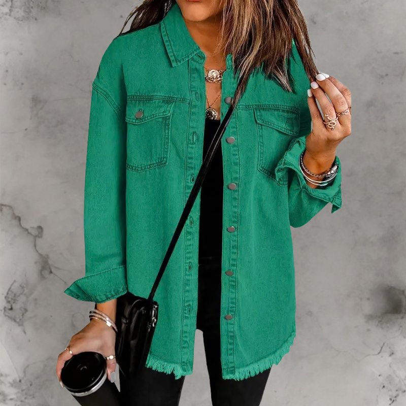 Kian™ | Casual Denim Jas Met Knopen