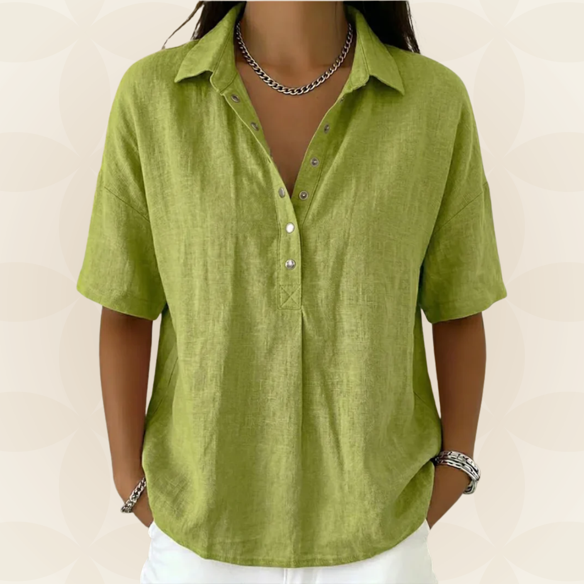 Sonja | Luchtige blouse met knoopsluiting