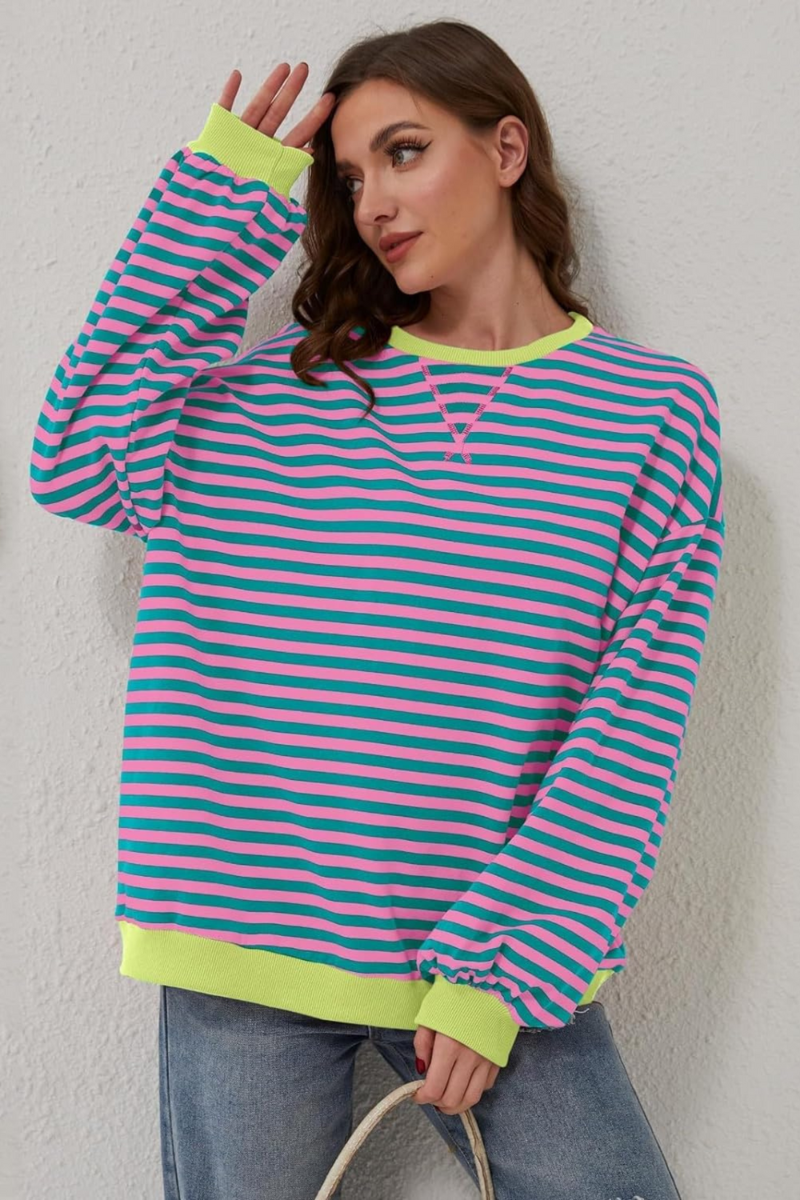Mae™ | Gestreepte sweatshirt