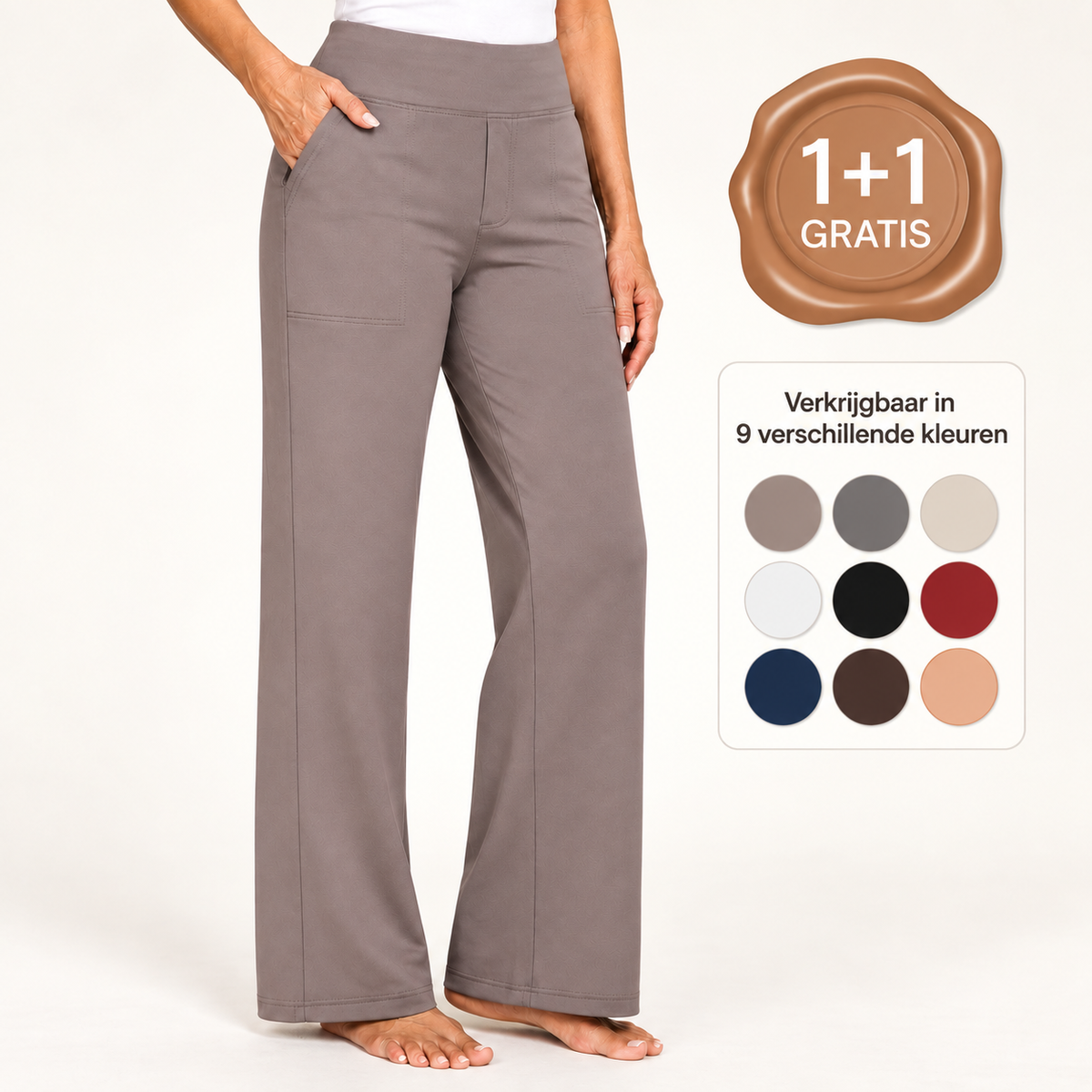 Sanne | Stretchbroek met elastische taille