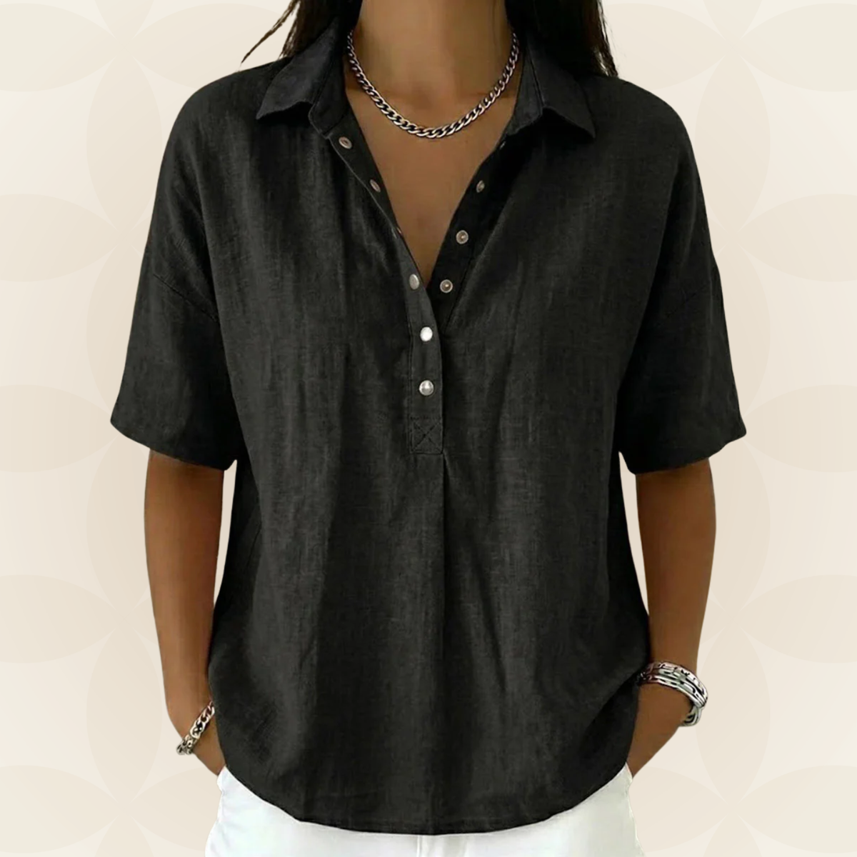 Sonja | Luchtige blouse met knoopsluiting