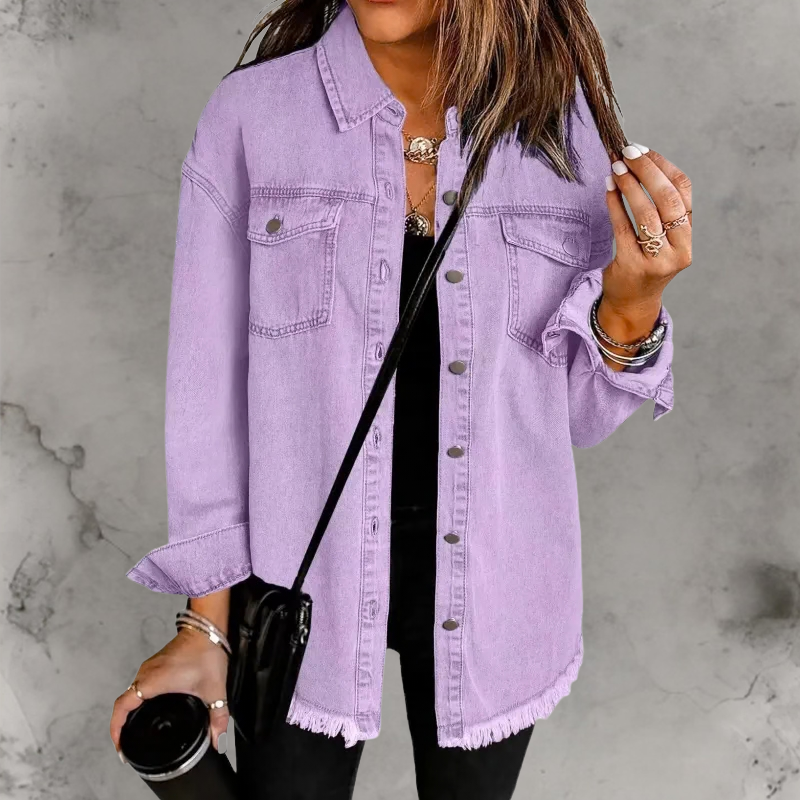Kian™ | Casual Denim Jas Met Knopen