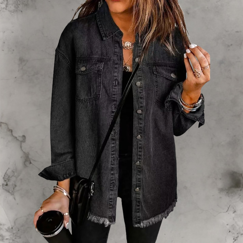 Kian™ | Casual Denim Jas Met Knopen