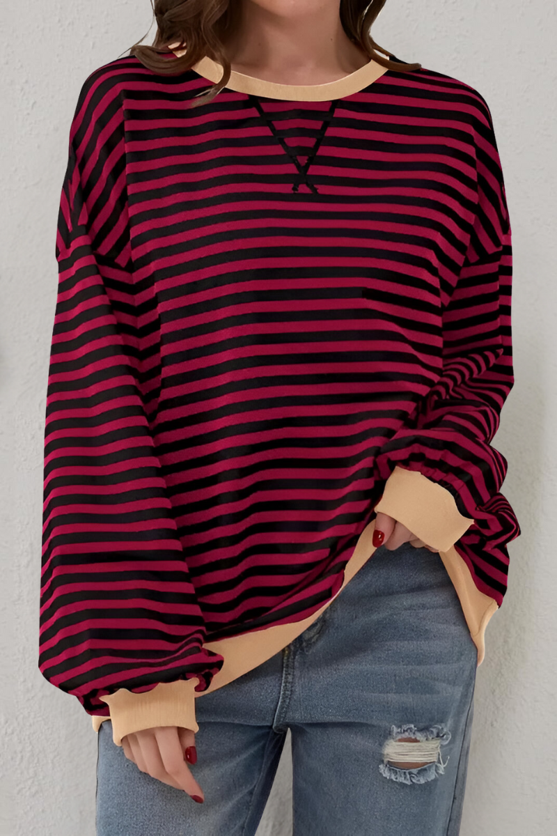 Mae™ | Gestreepte sweatshirt