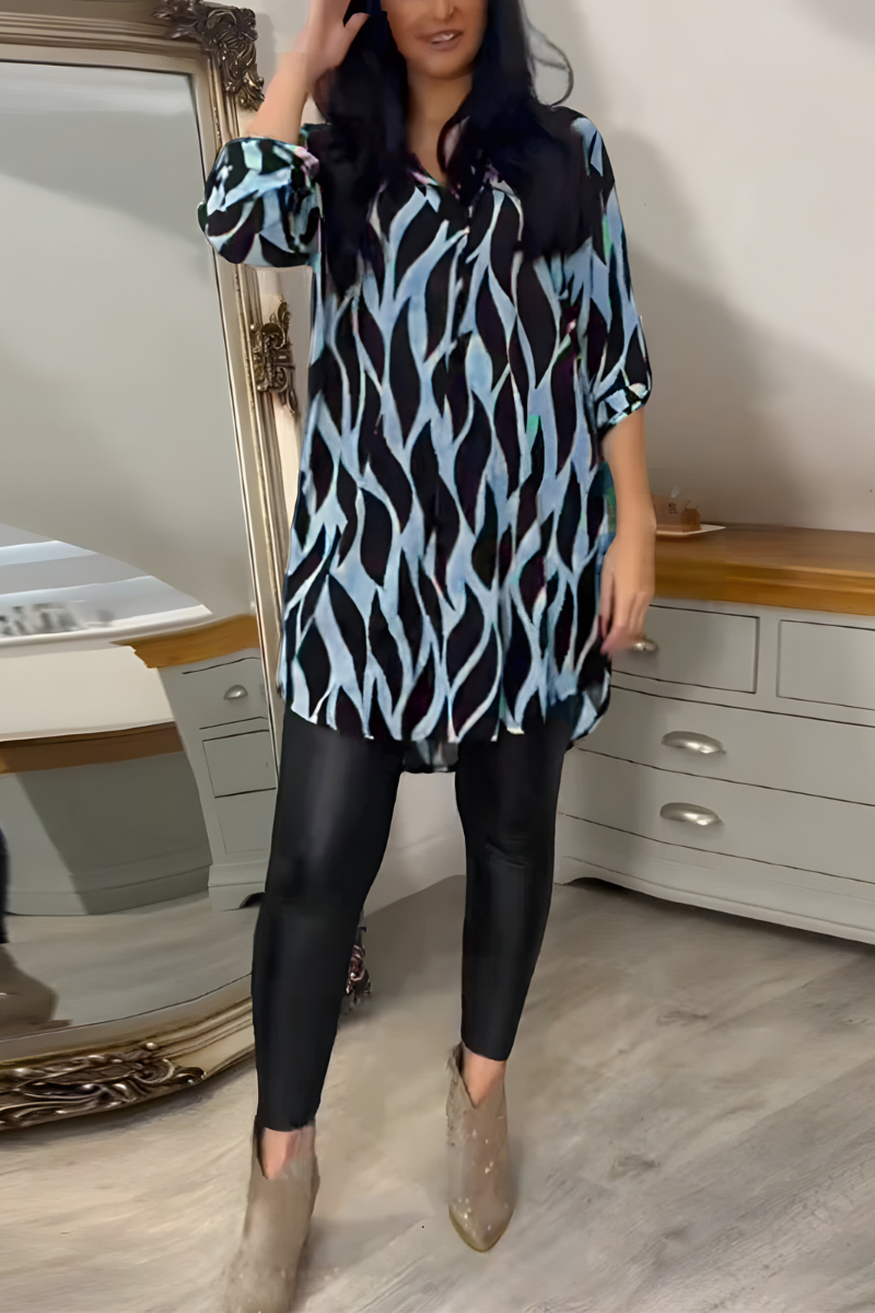 Tessa™ | Stijlvolle Losvallende Top met Print