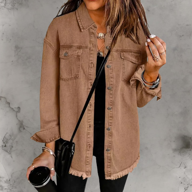 Kian™ | Casual Denim Jas Met Knopen