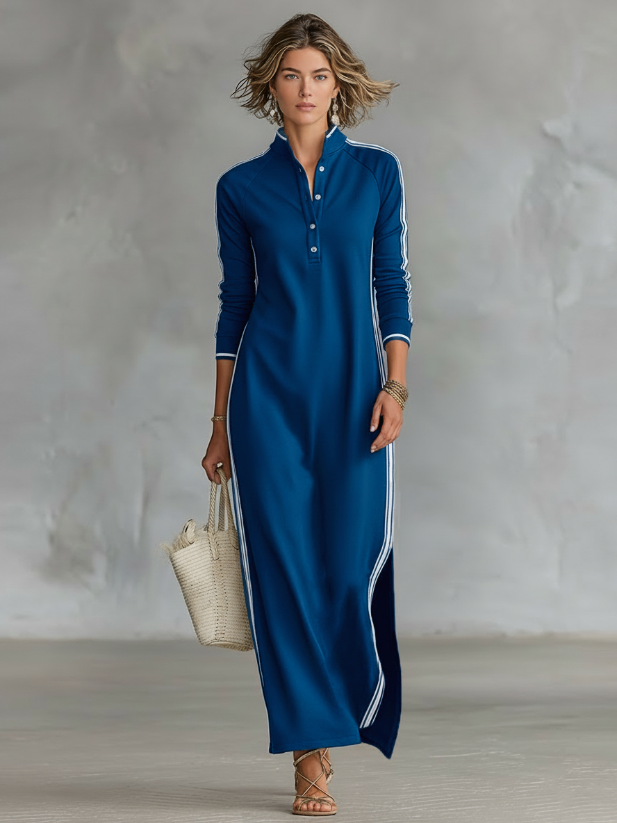 Selene | Casual maxi-jurk met lange mouwen