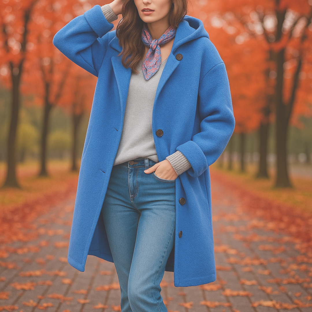 Liora™ | Gezellige oversized wollen jas
