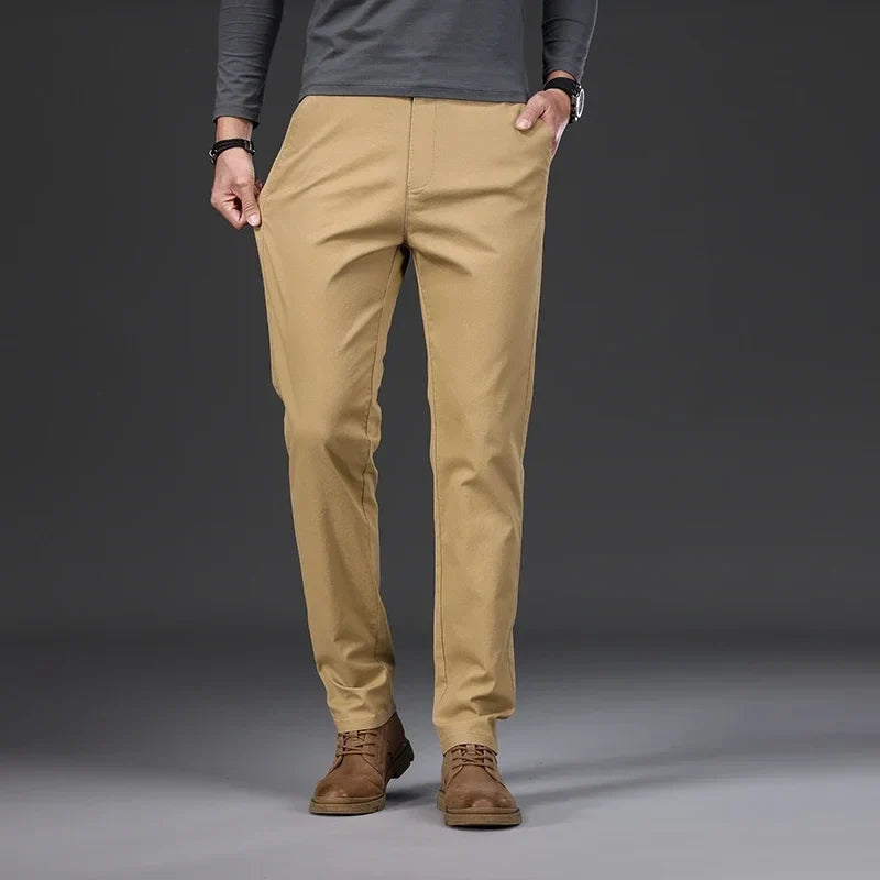 Gijs | Katoenen chino met comfortabele taille