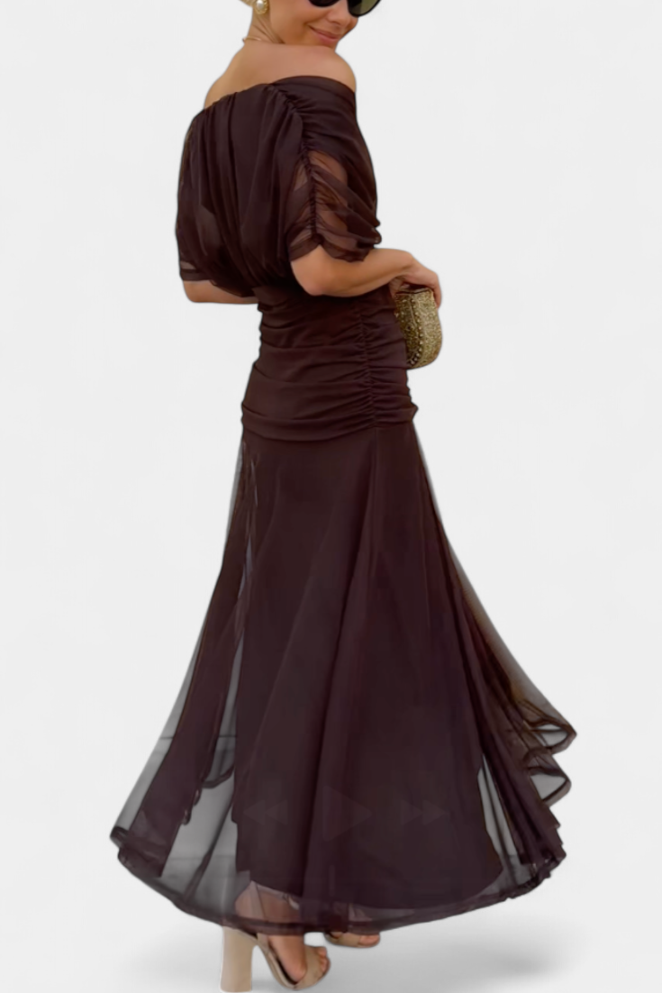 Camille | Drapé jurk met wikkelontwerp