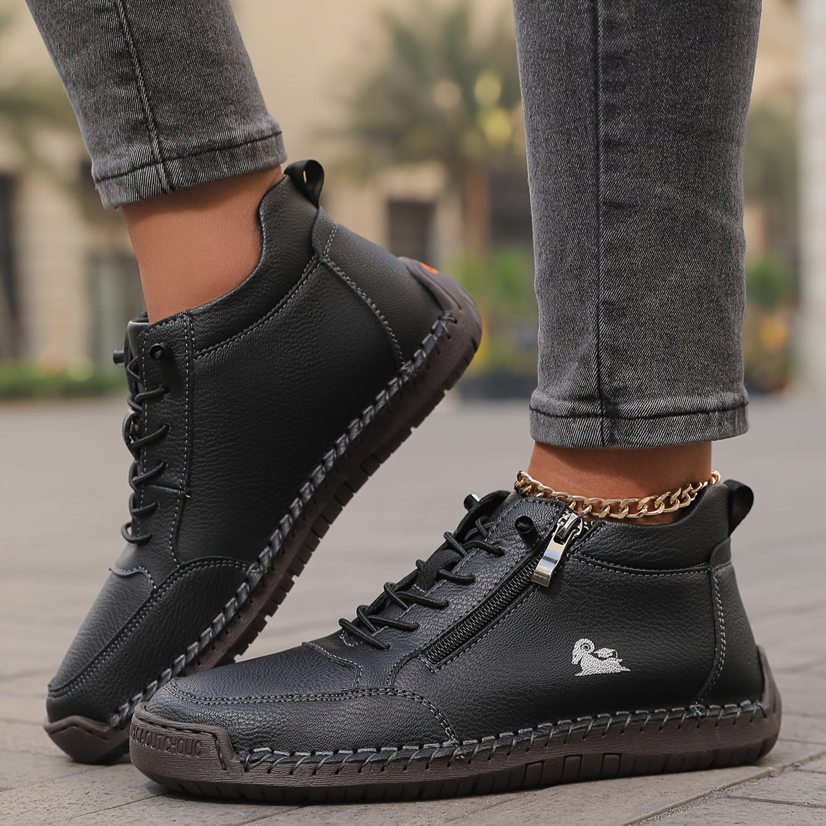 Lynn - Comfortabele sneakers met rits en goede ondersteuning