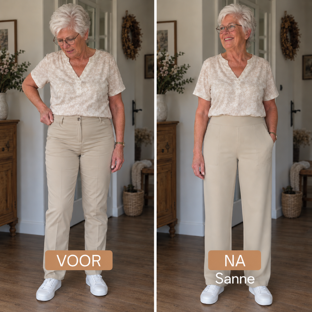 Sanne | Stretchbroek met elastische taille