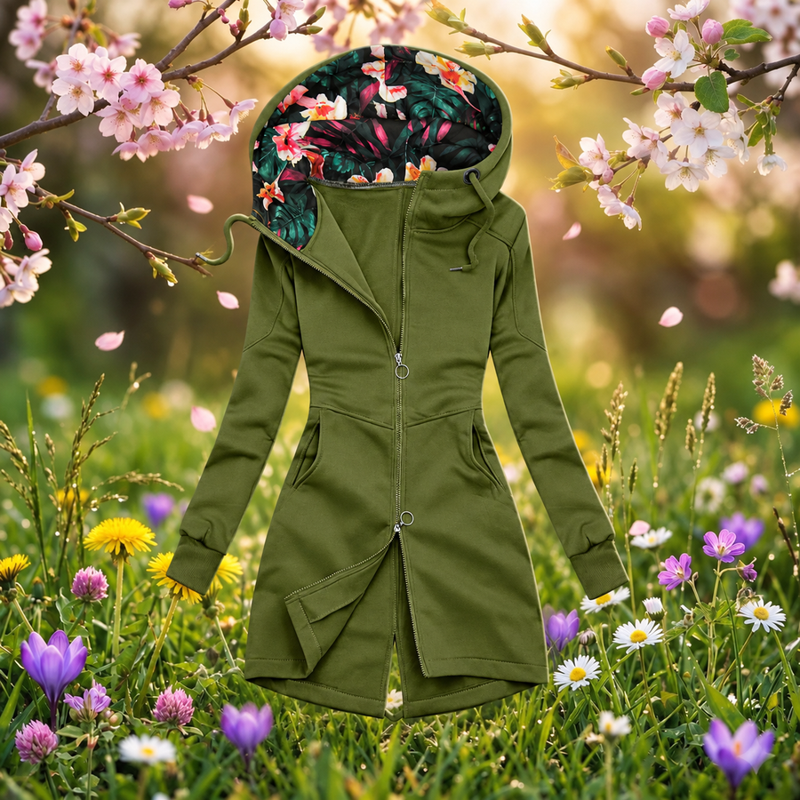 Sabine™ | Warme Vestjas Met Capuchon en Verstelbare Taille