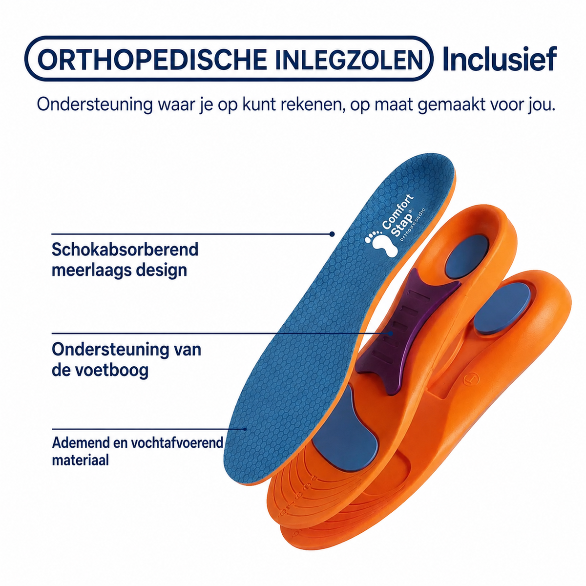 Lars™ | Comfortabele Orthopedische Wandelschoenen