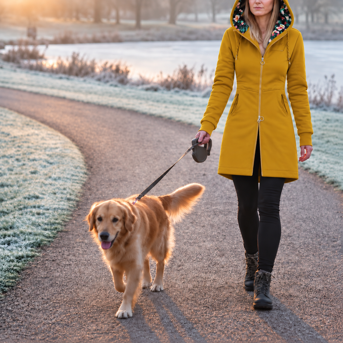 Sabine™ | Warme Vestjas Met Capuchon en Verstelbare Taille