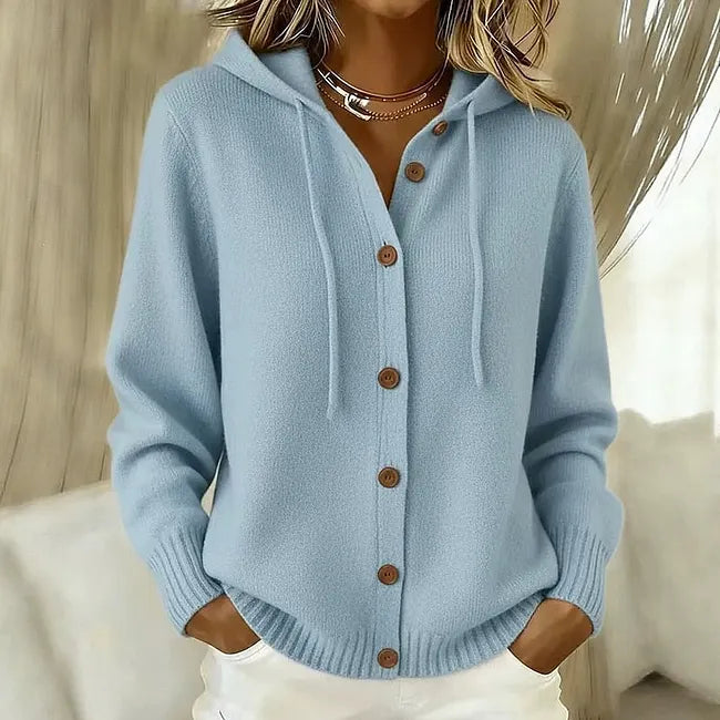 Goldie™ | Hoodie Cardigan met Knopen