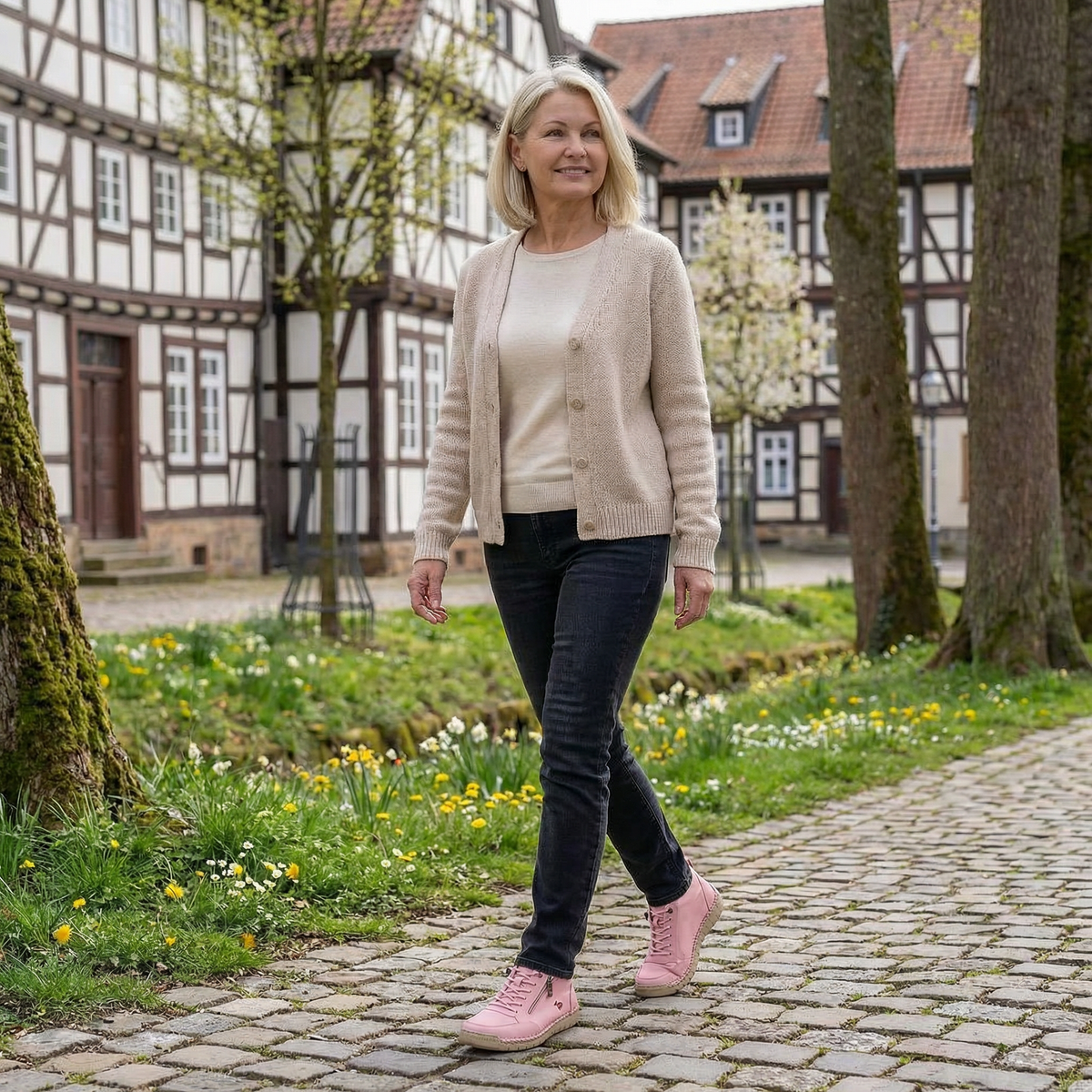 Lynn - Comfortabele sneakers met rits en goede ondersteuning