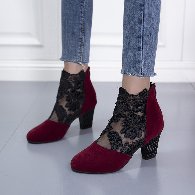 Marise | Trendy laarzen met kantdetails