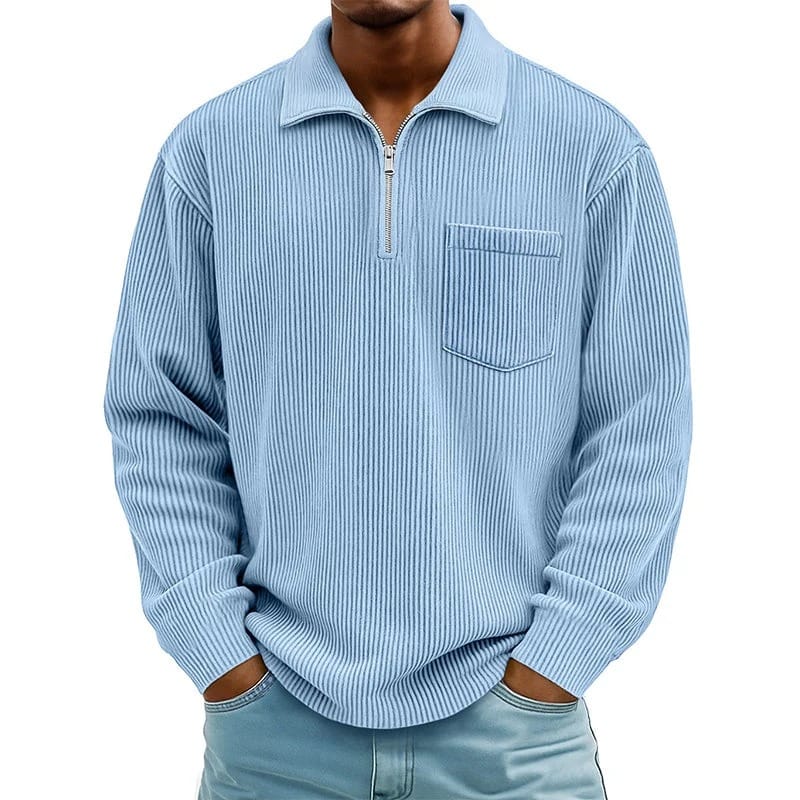 Toon | Trui met halve rits en borstzak