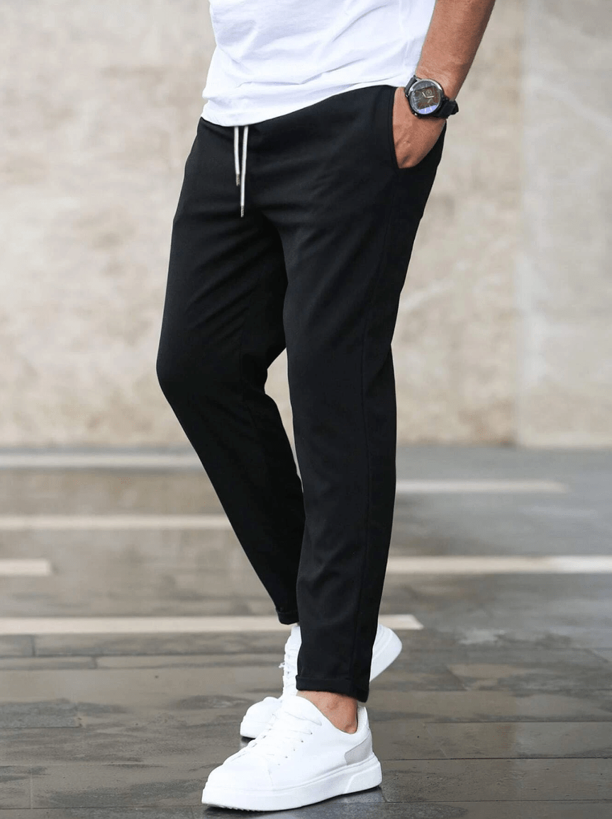 Martin | Casual broek met koordsluiting