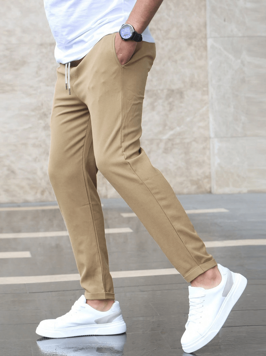 Martin | Casual broek met koordsluiting