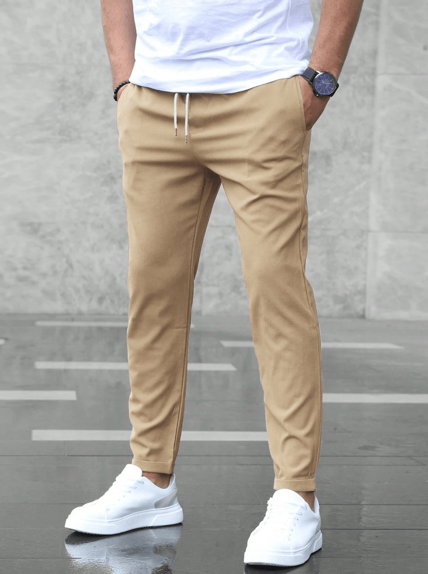 Martin | Casual broek met koordsluiting