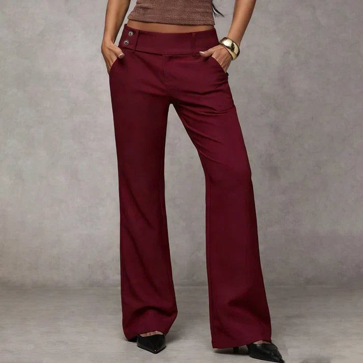 Sanne™ | Elegante Wijde Pijp Broek